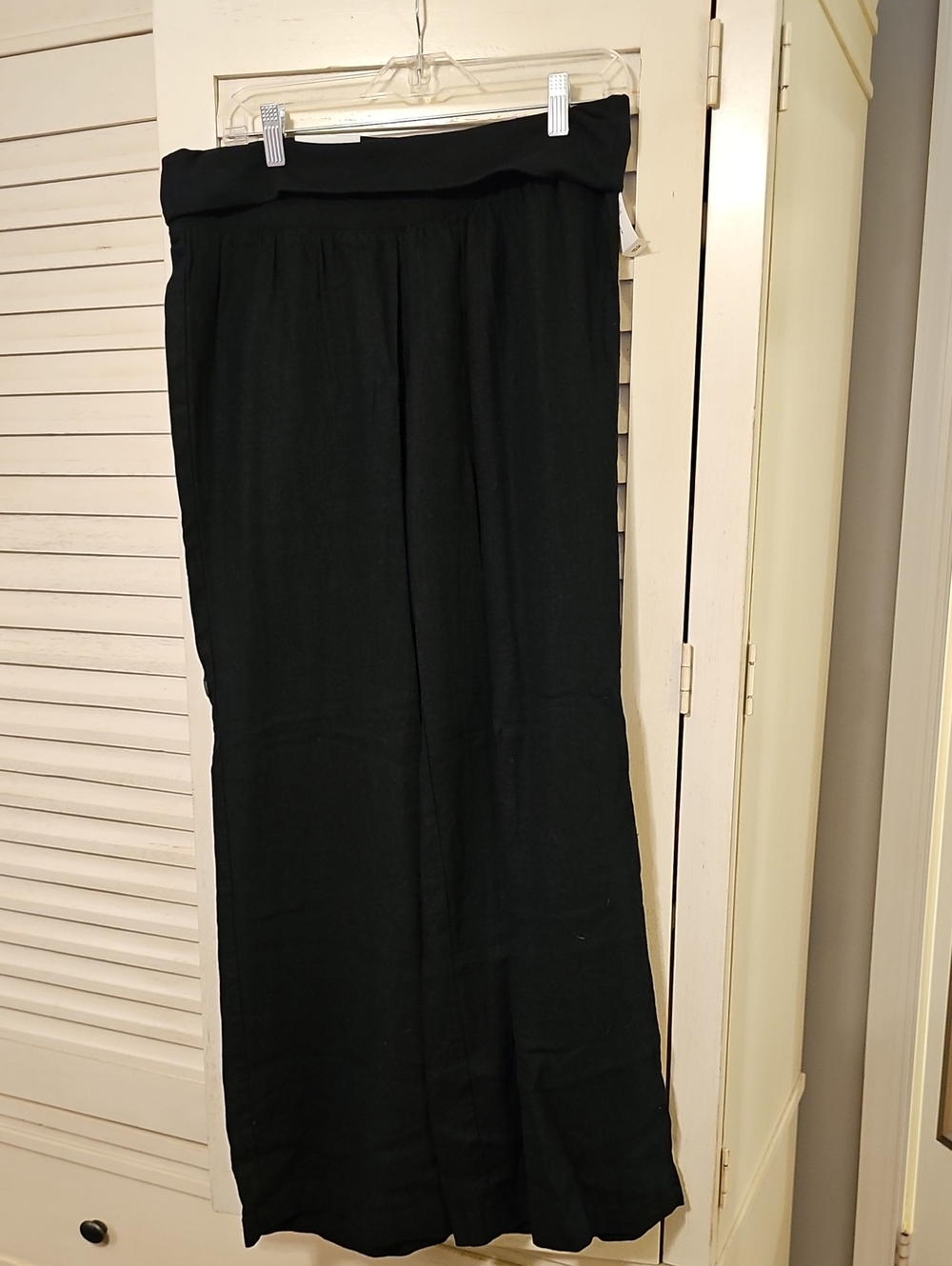 Old Navy Black Knit Wide-Leg Pants